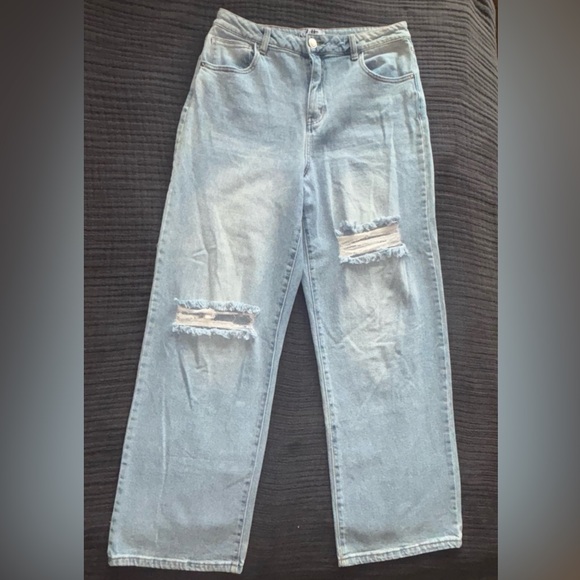 Vylette Womens Light Blue Boyfriend Jeans - Picture 1 of 8